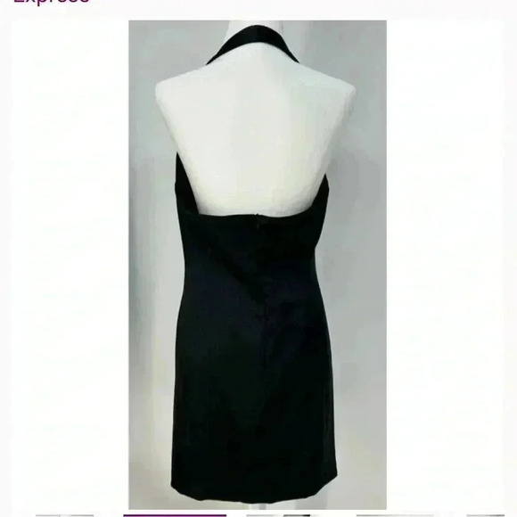 Express black dress with side slit - Picture 5 of 6